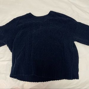 Blue knit sweater